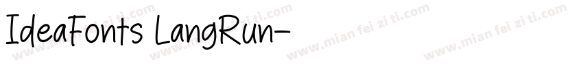 IdeaFonts LangRun字体转换